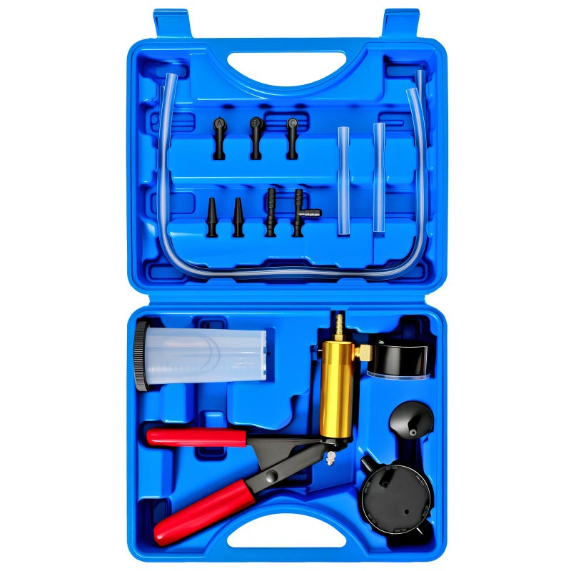 ATP 2 in 1 Brake Fluid Bleeder Oil Change Hand Held Vacuum Pump Tester Kit - Image 1